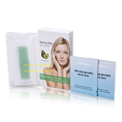 Avocado Oil Hair Removal Wax Strips For Body Legs / Arms Depilation STF1101