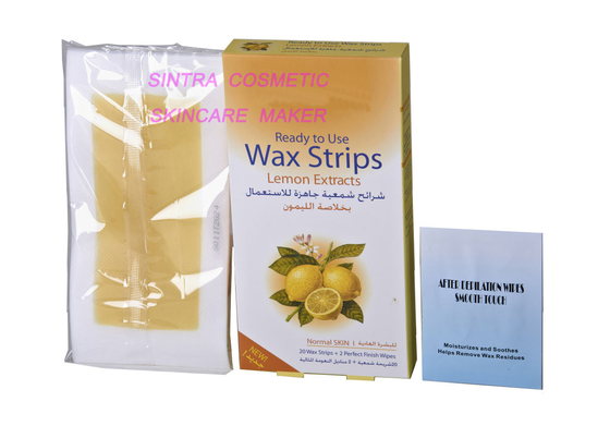 Lemon Extracts Hair Removal Wax Strips , Natural Body Waxing Strips STF8126
