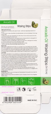 Unwanted Body Ear Hair Removal Wax Strips Safe Avocado Oil Extract STF8129