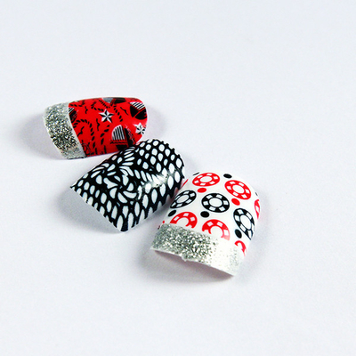 Sliver safe fake nails / natural looking elegant fake nails For Kids