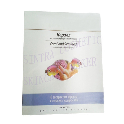 Collagen Silk Moisturizing Facial Mask , Coral And Seaweed Face Mask MM-06