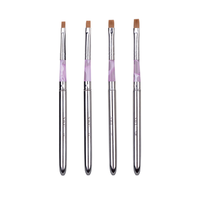 Striping Brush Nail Art Tool Metal Handle 4 sizes Marten , UV Nail Brushes