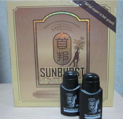 Real result sunburst hair growth 6 in1 shou bang Additional Hair Dense hair liquid