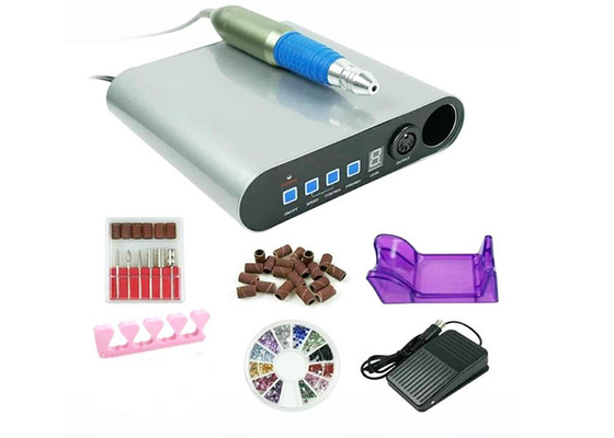 Light Weight Nail Art Tool / Pro Nail Drill Machine With Microcomputer Control Forward