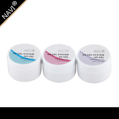 No Cracking Nail UV Gel System 15ml / 0.5oz With 3 Colors White Pink Clear