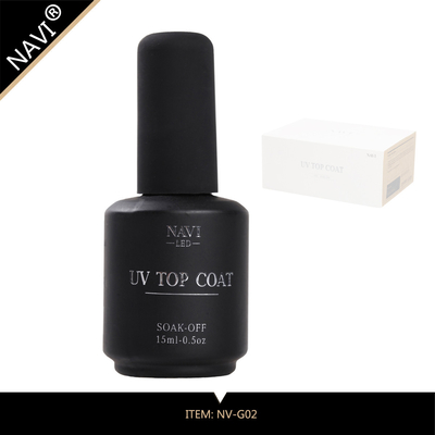 No Cracking / No Fade Nail UV Gel Clear Color Top Seal Soak Off UV Top Coat 15 Ml