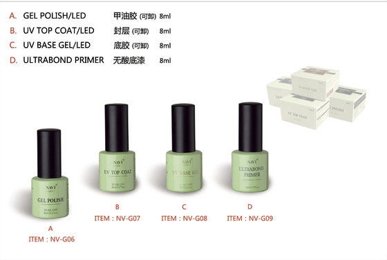 Fast Dry 8ML Paint Nail Soak OFF Nail UV Gel Polish With 201 Colors
