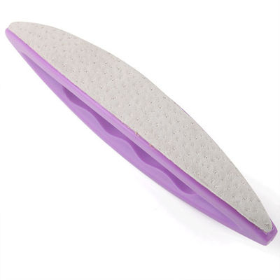 Ladies Cute Polishing Purple Nail Buffer , Nail Art Cream Buffer With Cover