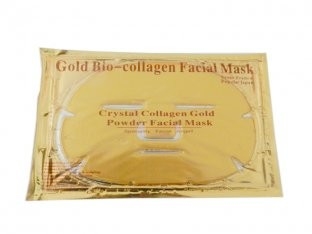 facial mask with Gold Bio-collagen is formulated with pure gold, natural bio-ingredients, hydrating compound
