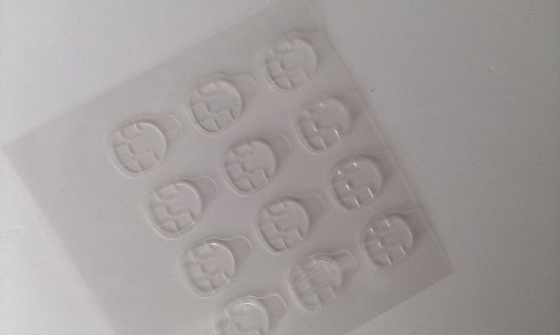 Transparent glue tab for finger , ABS / PET Nail Art Tool