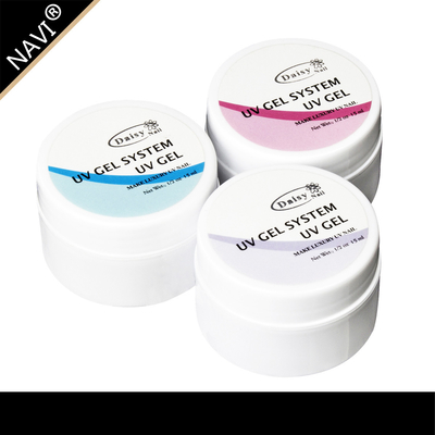 No Cracking Nail UV Gel System 15ml / 0.5oz With 3 Colors White Pink Clear