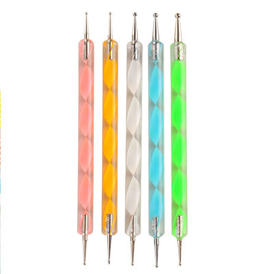 Dotting 5 X 2 Way Marbleizing Dotting Pen Set for Manicure Pedicure
