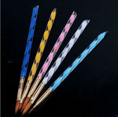 professional High End home Nail Art Brushes Cuticle Tips Set