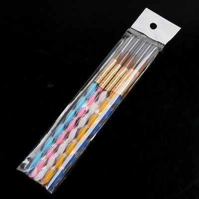 professional High End home Nail Art Brushes Cuticle Tips Set