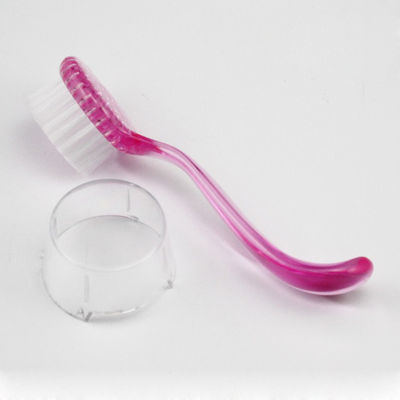 Plastic Handle Round Nail Art Brushes , cleaning pedicure nail brush