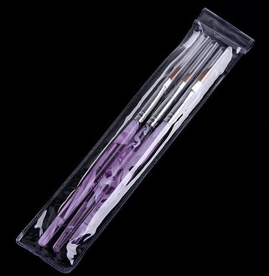 3pcs/pack UV Gel Acrylic Nail Art Brush Sea Wave Handle Paint 2#4#6#