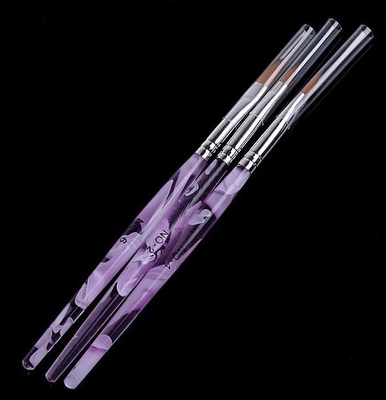 3pcs/pack UV Gel Acrylic Nail Art Brush Sea Wave Handle Paint 2#4#6#